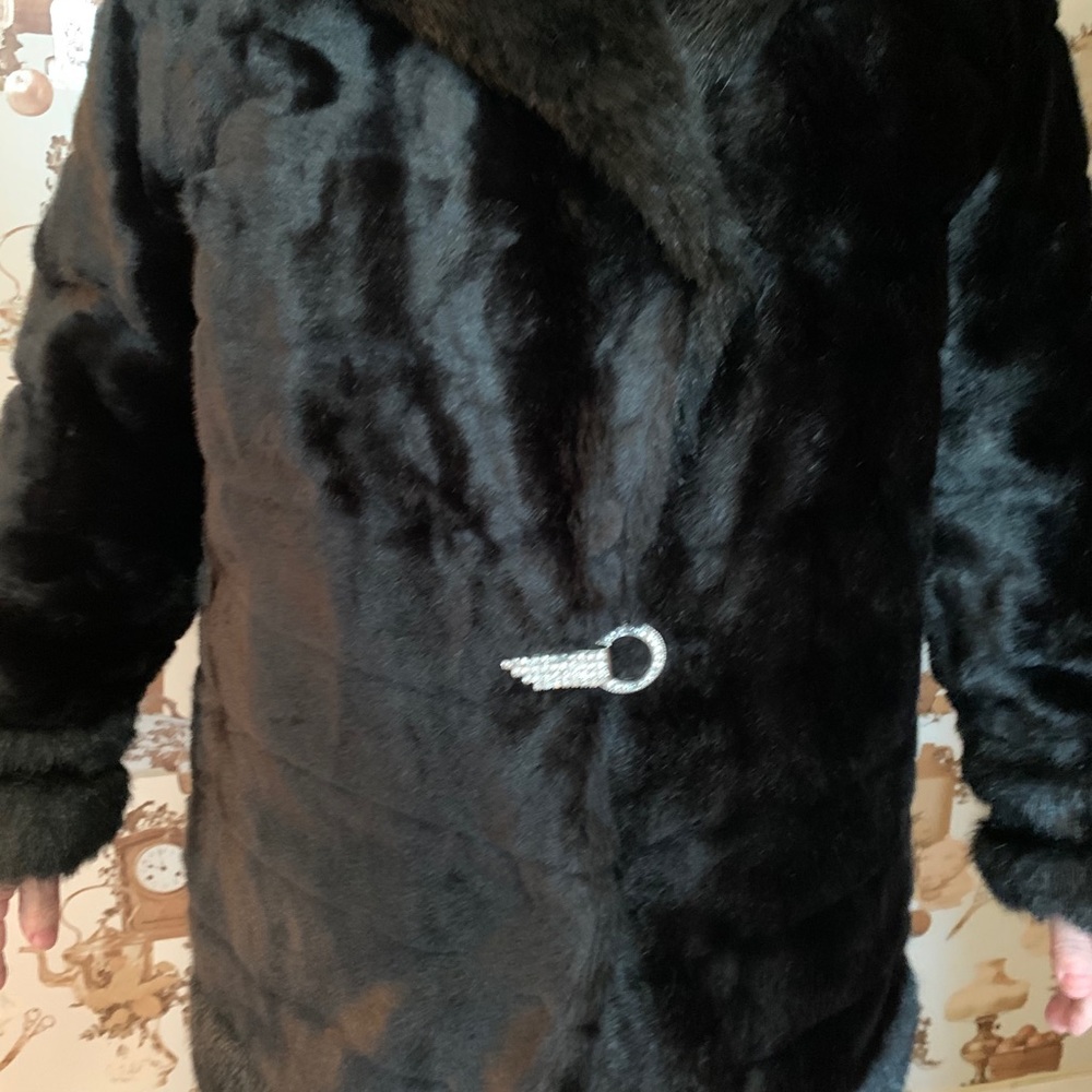 Faux fur coat